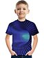 cheap Boys&#039; Tees &amp; Blouses-Unisex Kids&#039; Color Block 3D Optical Illusion T shirt