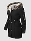 cheap Down&amp; Parkas-Women&#039;s Casual Long Sleeve Parka for Fall Winter