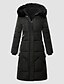 cheap Down&amp; Parkas-Women&#039;s Stylish Puffer Jacket with Fur Collar and Pockets