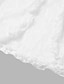 preiswerte Damen Jacken-Damen Freizeitjacke Hochzeit Jahrestag Outdoor Frühling Sommer Kurz Mantel Regular Fit Atmungsaktiv Schick &amp; Modern Casual Romantisch Jacken Halbe Ärmel Feste Farbe Blumen Unregelmäßiger Saum Weiß