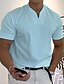 cheap Short Sleeve-Men's Casual V Neck Plain Sports T shirt