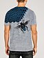 abordables Tank Tops-abeille sur chemise graphique pour homme en nid d&#039;abeille vintage 3d pour | T-shirt d&#039;été en coton blanc imprimé, col rond, jaune, vacances quotidiennes, vêtements à manches courtes, vêtements