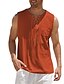 cheap Casual Shirts-Men&#039;s Sleeveless V Neck Summer Beach Shirt
