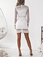 cheap Casual Dresses-Elegant Lace Sheath Mini Dress for Women