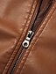 cheap Tops-Women&#039;s Elegant Faux Leather Slim Fit Jacket