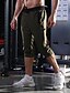 billige Men&#039;s-Herre Atletisk shorts Joggeshorts Gymshorts Capri-bukser Drastring Helfarge Komfort Pustende Knelengde Trening Treningssenter Sport Strech Tynn Svart Sølvgrå Mikroelastisk