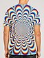 cheap Tank Tops-Optical Illusion Mens 3D Shirt For Party | Colorful Summer Cotton | Men&#039;S Tee Graphic Classic Collar Rainbow 3D Print Plus Size Daily Weekend Short Sleeve Clothing Apparel