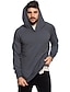 abordables Vêtements Homme-pull à capuche lâche quatre saisons pour hommes mode casual couleur unie veste hoodies