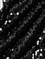 baratos Jaquetas Femininas-Mulheres Jaqueta Casual Primavera Casaco Brilhante Sequins Regular Fit À Prova de Vento Glamoroso Glitters Manga Longa Cor Sólida Preto Festa de Casamento Aniversário