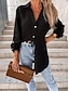 cheap Super Sale-Women&#039;s Elegant Autumn V-neck Button Lapel Shirt