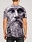 cheap T-Shirts-Men&#039;s Tee T shirt Tee Shirt Graphic Patterned Human face 3D Print Crew Neck Plus Size Casual Daily Short Sleeve Tops Designer Basic Slim Fit Big and Tall Black / White Green Gray / Summer / Summer