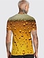 cheap Men&#039;s Tees &amp; Tank Tops-Halloween Mens Graphic Shirt Beer 3D For Party | Yellow Summer Cotton Unisex Tee Bubble Round Neck Green Purple Red Print Daily Weekend Short Sleeve