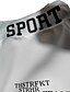 billige Sweatpants-Herre Atletiske bukser Joggingbukser Capri bukser Snørelukning Trykt mønster Bogstaver Sport &amp; Udendørs Weekend Gade Stilfuld Sort Hvid Mikroelastisk