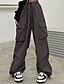 cheap Pants-High Waist Micro Elastic Women&#039;s Cargo Pants