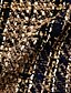 economico Giacche da Donna-Per donna Giacca Stampa Fantasia geometrica Quadrettato Manica lunga Cappotto Attività commerciale Autunno Inverno Standard Doppiopetto Giacca Verde