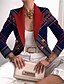 abordables Americanas para Mujer-Mujer chaqueta Con bolsillos Floral Elegante Manga Larga Abrigo Oficina Otoño Invierno Regular Botonadura Doble Chaquetas Rosa