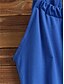 cheap Mini Dresses-Women&#039;s Short Mini Dress Shift Dress Blue Sleeveless Hollow Out Pure Color Halter Neck Spring Summer Hot Casual Sexy 2022 S M L XL XXL 3XL