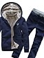 cheap Hoodies-Men&#039;s Tracksuit Sweatsuit Fuzzy Sherpa Hoodie Jacket Jogging Suits Navy Wine Red Black Light Grey Hooded Solid Color Sports &amp; Outdoor Sportswear Casual Winter Clothing Apparel Hoodies Sweatshirts