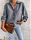 cheap Super Sale-Women&#039;s Elegant Autumn V-neck Button Lapel Shirt