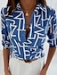 cheap Tops &amp; Blouses-Women&#039;s Casual Long Sleeve Graphic Blouse
