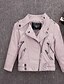 cheap Girls&#039; Jackets &amp; Coats-Kids Girls&#039; Long Sleeve Jacket Coat Black Pink Red Zipper Plain Active Fall Spring 3-13 Years School
