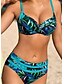 cheap Bikini-Women&#039;s Sexy Leaf Print Backless Bikini Swimwear