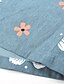 abordables Robes Maxi-Femme Robe chemise en jean Robe longue maxi Bleu Manches Courtes Fleurie Poche Bouton Imprimé Printemps Eté Col de Chemise Elégant Simple Vacances 2021 M L XL XXL 3XL