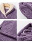 abordables Vêtements de nuit et de détente pour femmes-femme polaire flanelle chaud pyjamas ensembles moelleux flou chaud nuisette couleur pure peluche confort maison Noël fil en V manches longues pull pantalon taille élastique automne hiver gris violet