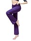 abordables Yoga Pantalons et Bloomers-Pantalon de yoga Femme Pantalon de Yoga Fluide Bas Yoga Aptitude Exercice Physique Des sports Tenues de Sport Elastique Noir Violet 21Grams