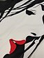 baratos Tops &amp; Blouses-Mulheres Camisa Social Blusa Gráfico Floral Preto Rosa Verde Tropa Manga Longa Botão Imprimir Vintage Tropical Diário Final de semana Colarinho de Camisa Normal Primavera Outono