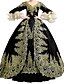 billige Vintage kjoler-Rokoko Victoriansk 18. århundrede Vintage kjole Festkjole Gulvlang Dame Balkjole Plusstørrelser Halloween Fest Skolebal Bryllupsfest Kjole