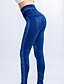 abordables Pantalones Mujer-Mujer Poliéster Flores Moda Negro Azul Alta cintura Deportivo Ropa Deportiva Verano Primavera