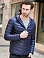 cheap Running &amp; Jogging Clothing-Men&#039;s Casual Athleisure Winter Quilted Full Zip Short Cotton Polyester Thermal Warm Waterproof Windproof Lightweight Solid Colored Hooded Black Army Green Burgundy Navy Blue Vest