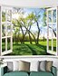 cheap Home Textiles-Window Landscape Wall Tapestry Art Decor Blanket Curtain Picnic Tablecloth Hanging Home Bedroom Living Room Dorm Decoration Polyester Forest