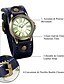 billige Herre Ure-quartz ur til kvinder mænd analog quartz retro vintage metal pu læderrem armbåndsur