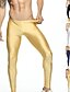 cheap Running &amp; Jogging Clothing-Men&#039;s Running Tights Leggings Compression Pants Base Layer Sports &amp; Outdoor Athletic Breathable Quick Dry Soft Fitness Gym Workout Running Sportswear Activewear Solid Colored Golden Silver Dark Blue