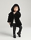 economico Giacche e cappotti per ragazzi-Bambino Da ragazzo Cappotto Nero Cerniera Essenziale Autunno Inverno 4-12 anni Scuola
