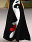 abordables All Sale-Femme Robe longue maxi Robe Droite Noir Sans Manches Imprimer Abstrait Col Rond L&#039;autume Eté Décontractée 2022 S M L XL XXL 3XL