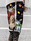 preiswerte Graphic Chic-Damen Strumpfhosen Leggins Katze Bedruckt In voller Länge elastisch Modisch Casual Dunkelgrau Mattschwarz S M