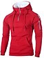 cheap Hoodies-Men&#039;s Hoodie Solid Colored Hooded Cool Casual Clothing Apparel Hoodies Sweatshirts  Slim Dark Gray Red