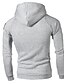 cheap Hoodies-Men&#039;s Hoodie Solid Colored Hooded Cool Casual Clothing Apparel Hoodies Sweatshirts  Slim Dark Gray Red