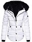 cheap Down&amp; Parkas-Women&#039;s Fur Collar  Puffer Jacket