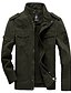 cheap Best Sellers-Men&#039;s Bomber Jacket Tactical Jacket Daily Weekend Winter Solid Colored Military Tactical Stand Collar Regular Cotton Black Army Green Khaki Jacket