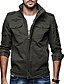 cheap Best Sellers-Men&#039;s Bomber Jacket Tactical Jacket Daily Weekend Winter Solid Colored Military Tactical Stand Collar Regular Cotton Black Army Green Khaki Jacket