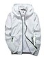 cheap All Sale-Men&#039;s Hoodied Jacket Outdoor Jacket Sports Outdoor Vacation Reflective UV Resistant Summer Autumn / Fall Solid Color Modern Style Hooded Regular N503 orange N503 dark blue N503 gray N503 white N503