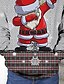 billige Kids&#039; Christmas Hoodies&amp;Sweatshirts-grimme hættetrøje til piger&amp;amp; sweatshirt grafisk julegaver 3d print langærmet print aktiv grå