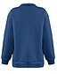 cheap Hoodies &amp; Sweatshirts-Women&#039;s Solid Color Sweatshirt Pullover Oversized Quarter Zip Hot Stamping Casual Daily Casual Streetwear Hoodies Sweatshirts  Navy Blue