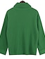 billige Sweaters-Dame Pullover genser Jumper Riflet Strikke Strikket Rullekrage Ren farge utendørs Daglig Stilfull Fritid Vinter Høst Grønn Blå S M L