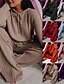 cheap Sleep &amp; Lounge-Women&#039;s Pink Hoodie Lounge Sets Knitted Sweatsuit Sets 2 Pieces Pure Color Fashion Casual Comfort Home Street Daily Polyester Hoodie Long Sleeve Pullover Pant Spring Fall Black Pink