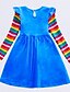 cheap Toddler Girls&#039; Dresses-Girls&#039; Unicorn Rainbow Tee Dress Cotton 2-8 Years